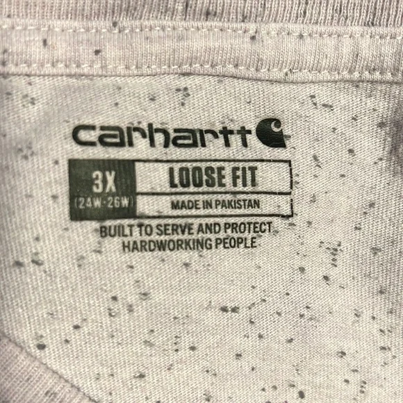 Carhartt Purple Speckled Loose-Fit T-shirt - Size 3X - Picture 3 of 3
